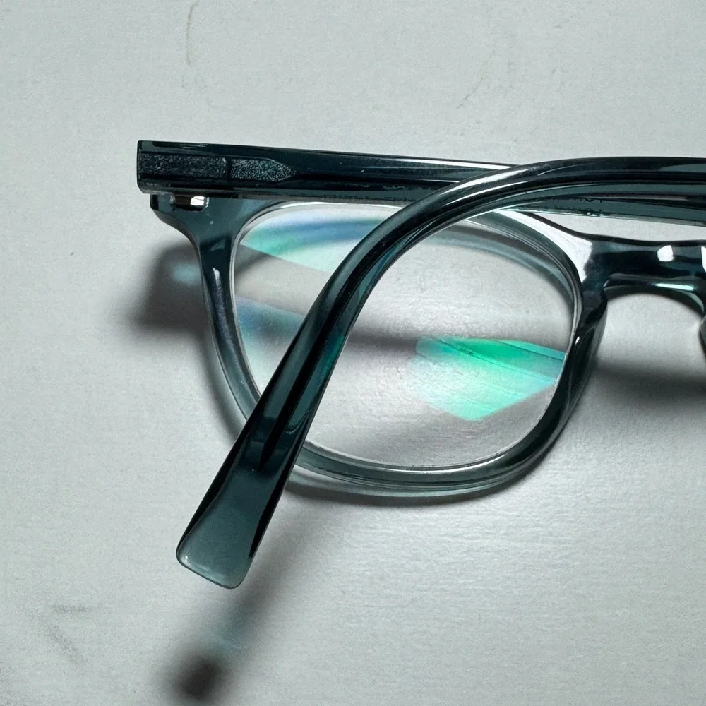 Warby Parker Turner Eyeglasses Teal Green Square Frames 48-20-142 Turner-W 370